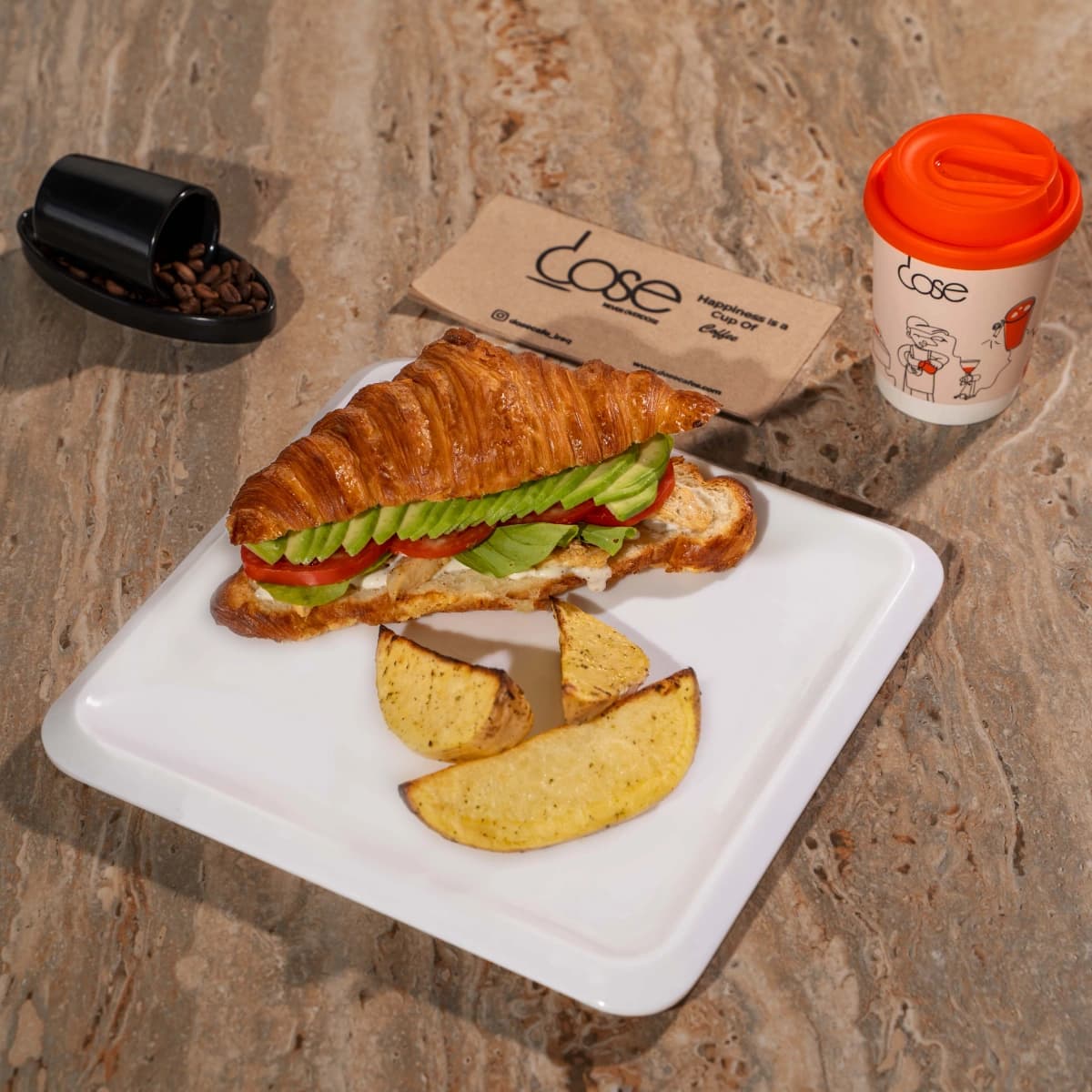 كرواسون مع جاج افوكادو